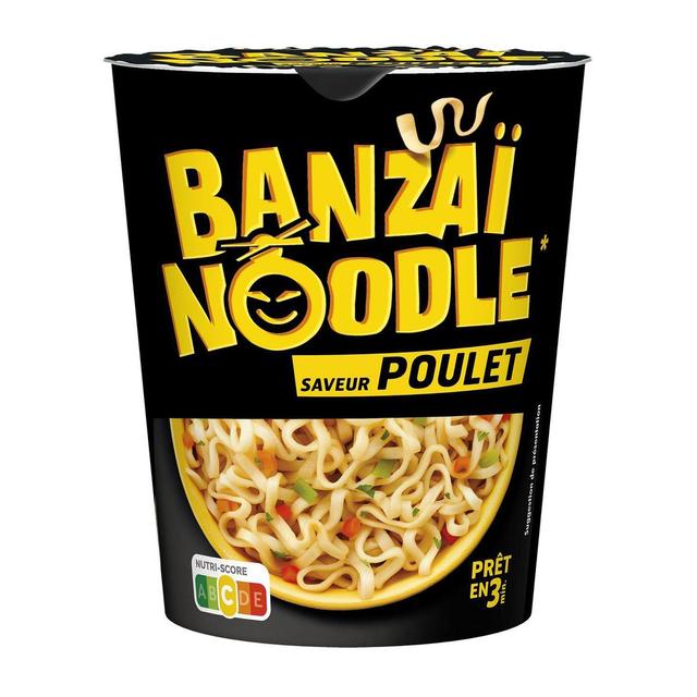 3038359911828 - Panzani - Nouilles Instantanées saveur Poulet - Banzaï Noodle