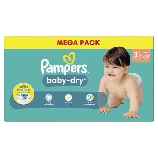 8006540792728 - Pampers Babydry - Couches T3 6 -10 kg