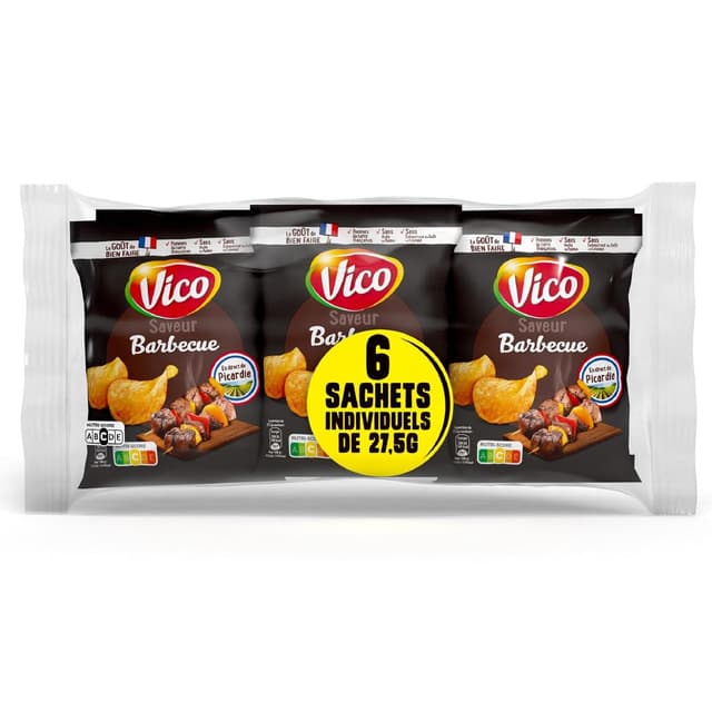 3336972403028 - Vico - Chips de pommes de terre saveur barbecue