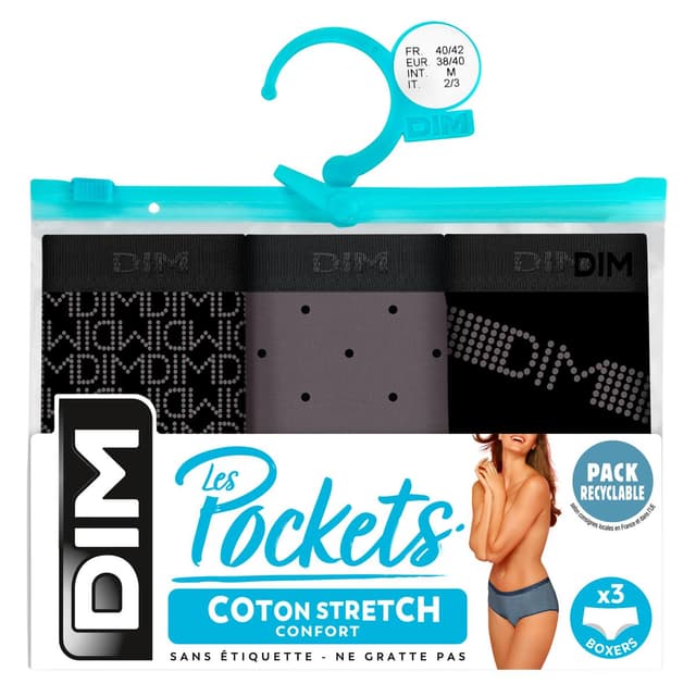 3040522193528 - Dim - Boxer pocket coton 44/46