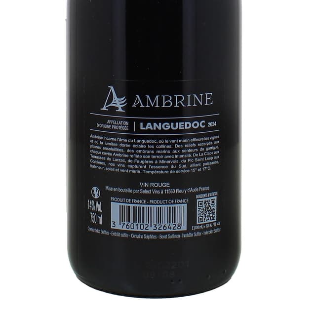 3760102326428 - Coteaux du Languedoc rouge AOP - Château La Negly