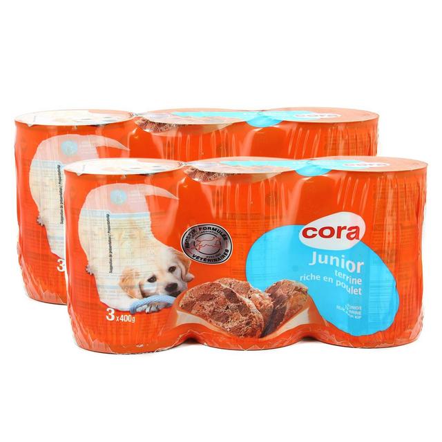 2050000317828 - Cora - Terrine riche en poulet pour chien junior