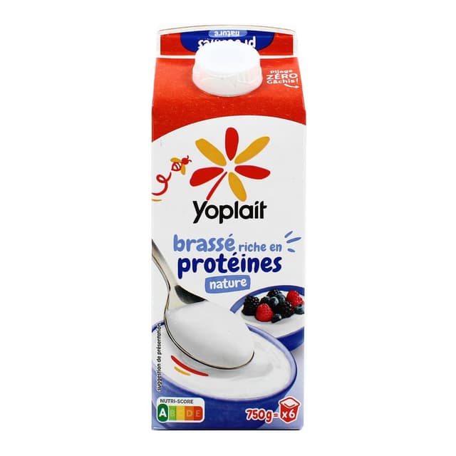 3329770087828 - Yoplait - Yaourt Protéiné Nature en Brique