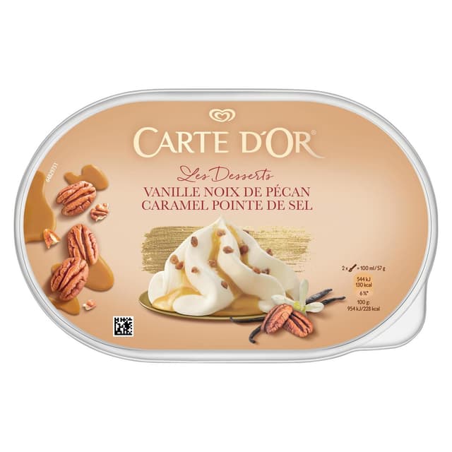 8711327618428 - Carte d'Or - Glace à la vanille noix de pécan et au caramel pointe de sel