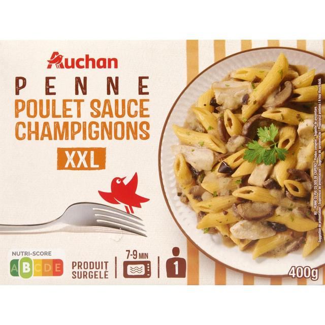 3596710468928 - Auchan - Penne poulet et champignon XXL