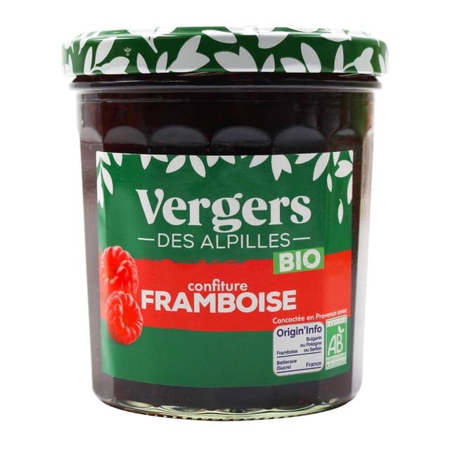 3452200009128 - Vergers des Alpilles - Confiture Framboise Bio