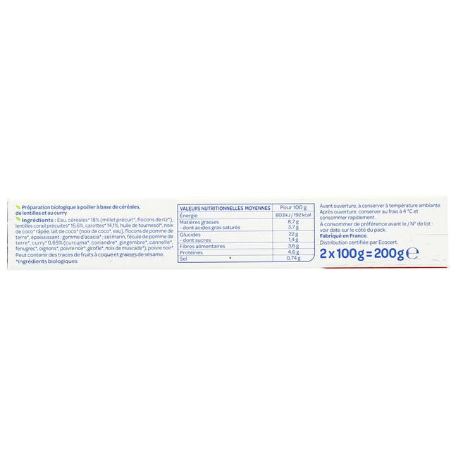 3229820789828 - Bjorg - Galettes aux céréales lentilles et curry bio