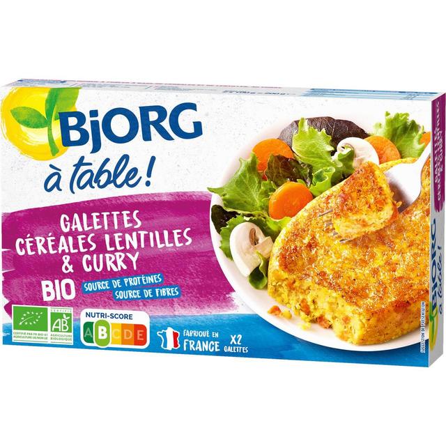 3229820789828 - Bjorg - Galettes aux céréales lentilles et curry bio