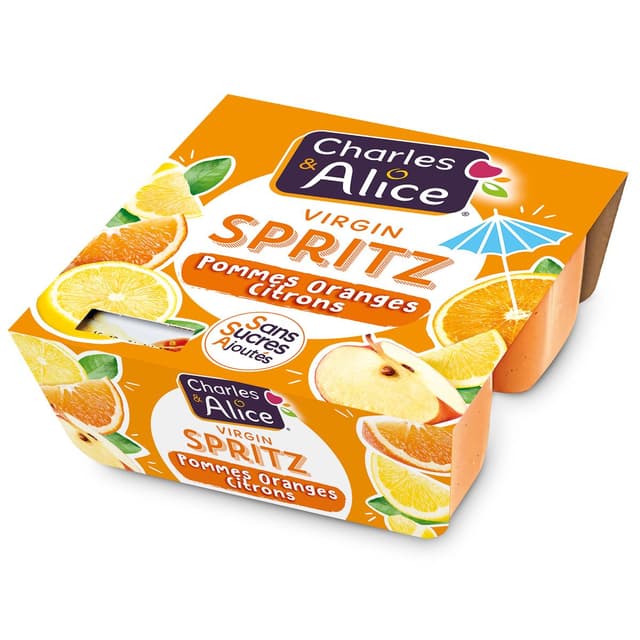 3297760080329 - Charles et Alice - Compote Virgin Spritz sans sucre ajouté