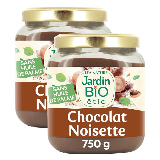 2050000420429 - Jardin Bio Etic - Pâte à Tartiner chocolat et noisettes Bio 