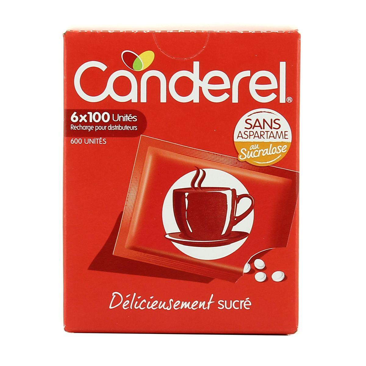 Canderel - Edulcorant, recharge de 6x100 sucrettes