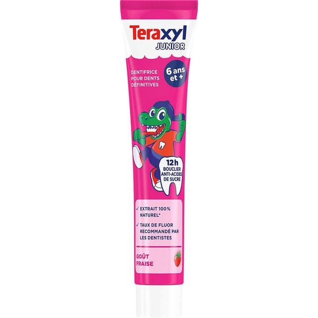 4068884000529 - Teraxyl Junior - Dentifrice enfant fraise tube