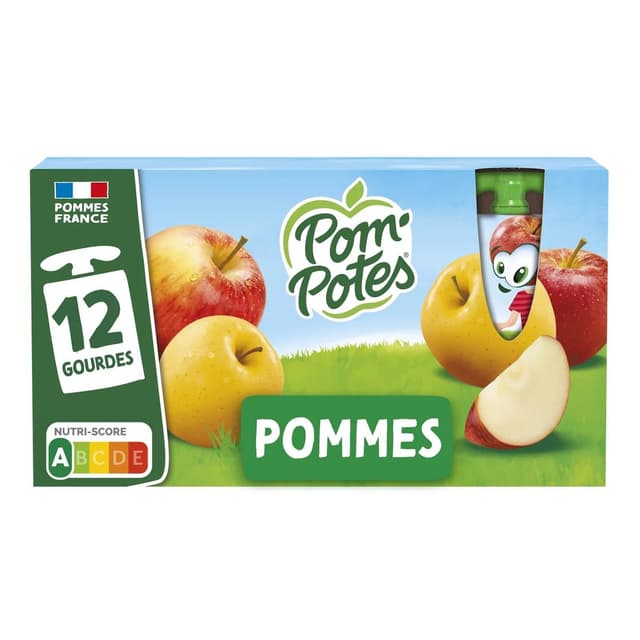 3021762412129 - Pom Potes - Compote Gourde Pomme Nature Bio