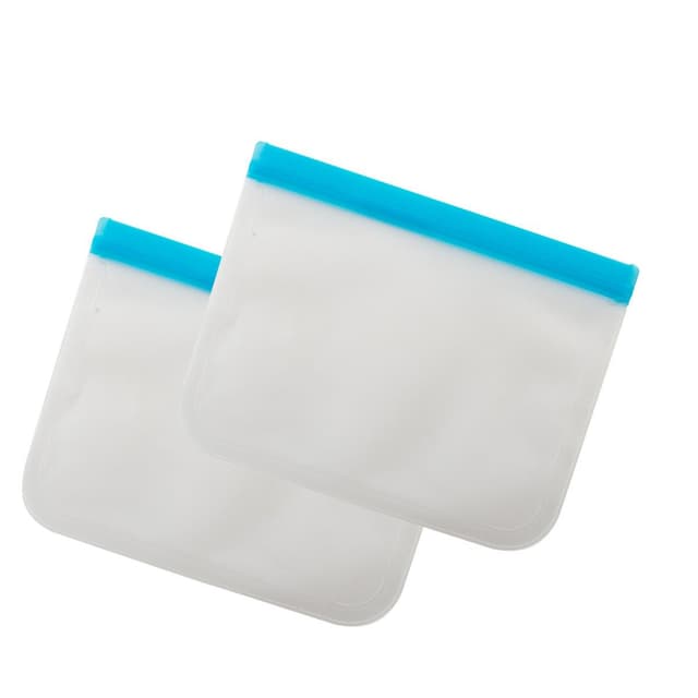 5420059843529 - Dotz - 2 sacs conservation zip réutilisables Peva Bleu