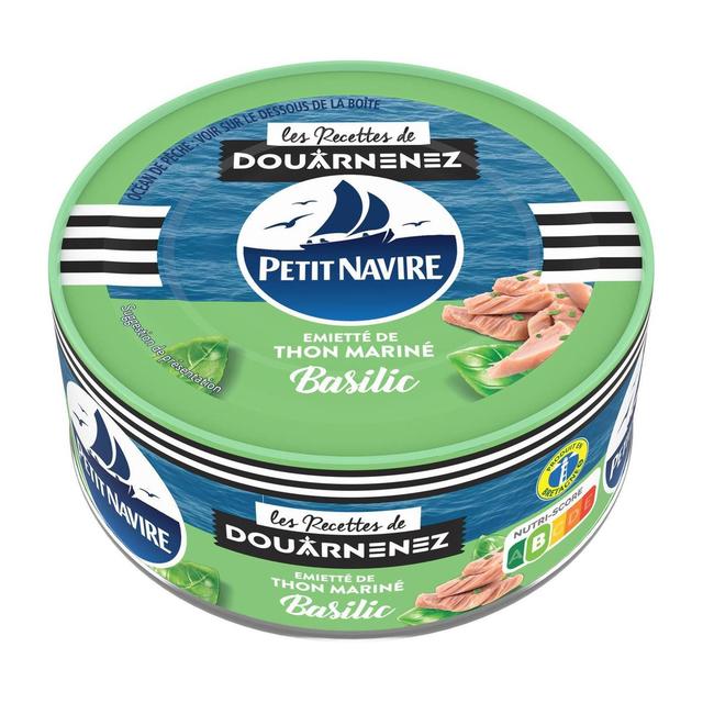 3019089044529 - Petit Navire - Emietté de thon mariné Basilic