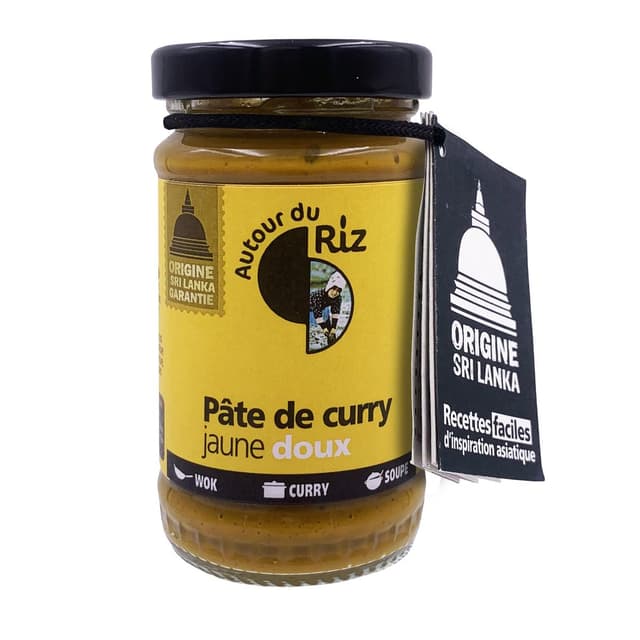 3760103145929 - Autour Du Riz - Pâte de curry jaune doux bio 