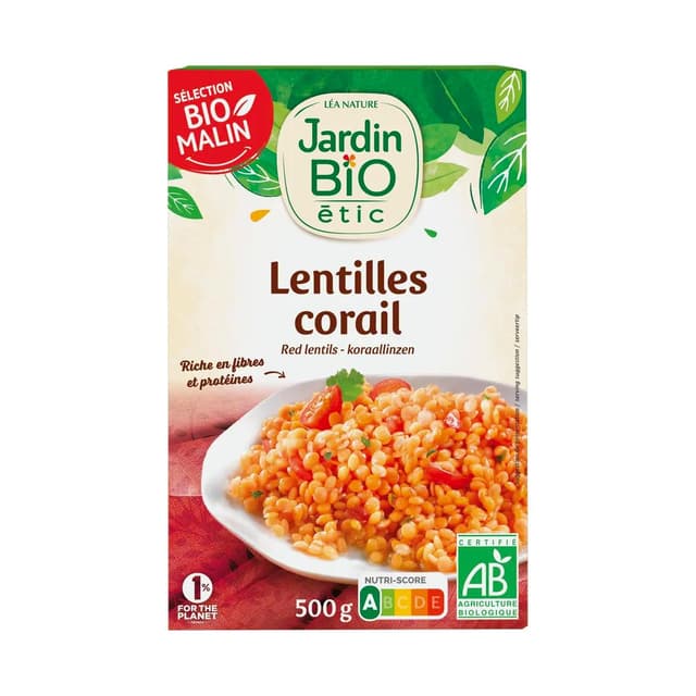 3307130806029 - Jardin Bio Etic - Lentilles corail bio