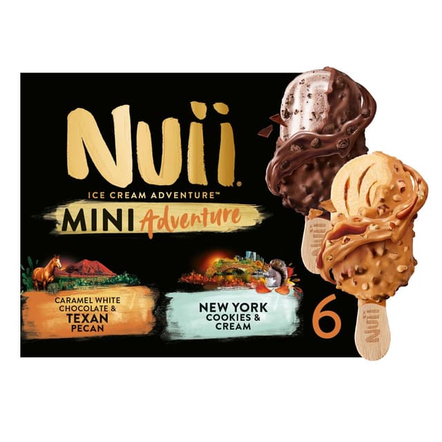 5900130026329 - Nuii - Minis bâtonnets Texan pécan et New York cookie
