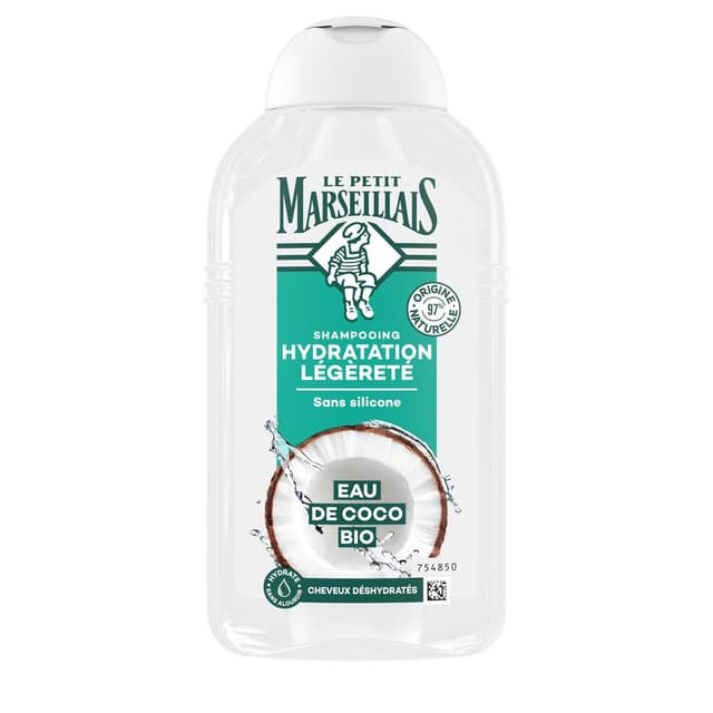 3574661537429 - Le Petit Marseillais - Shampooing Hydratation Légèreté Eau de Coco BIO