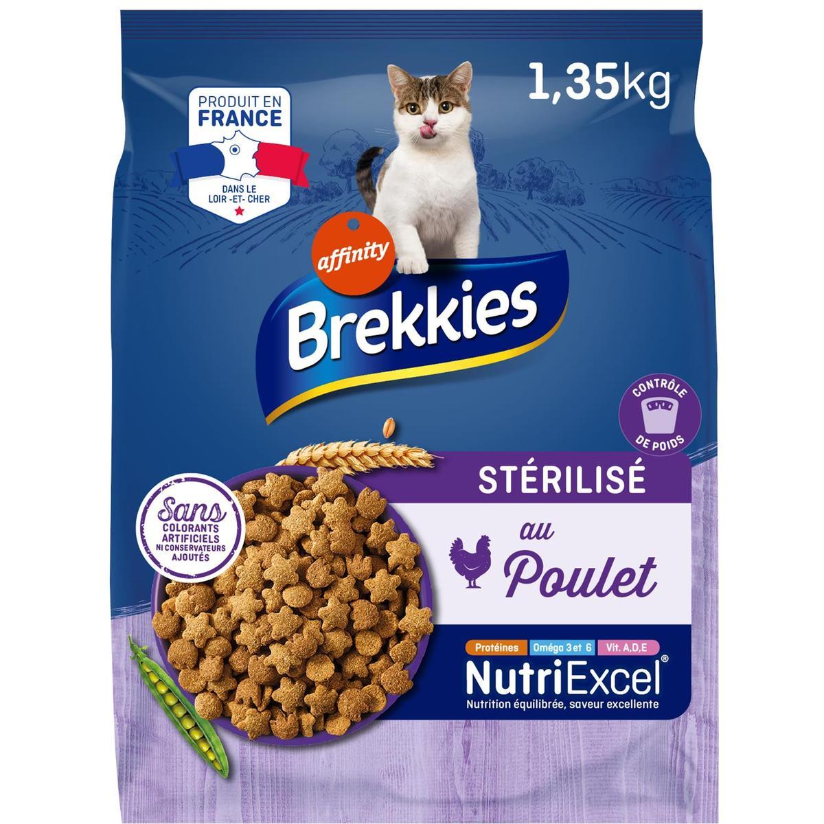 3700260417729 - Affinity - Brekkies - Croquettes Poulet pour Chat Adulte Stérilisé