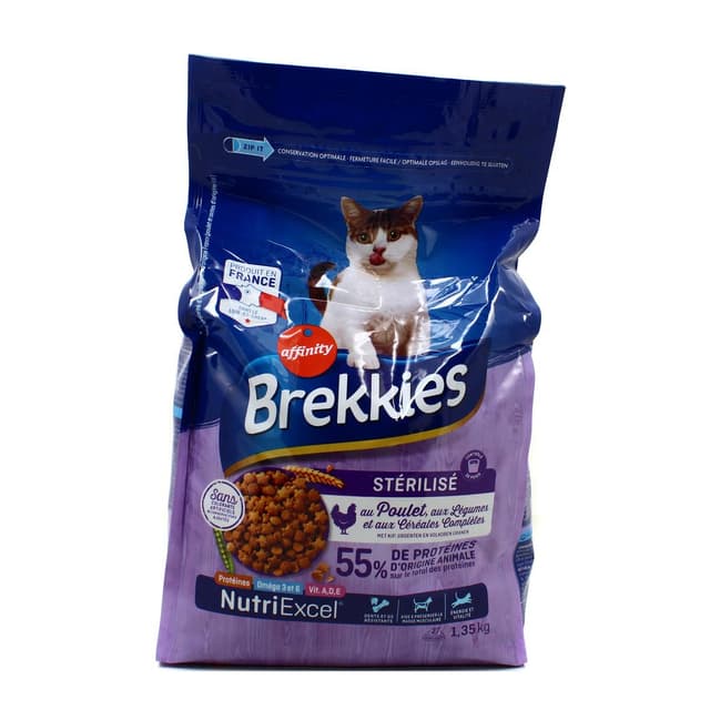 3700260417729 - Affinity - Brekkies - Croquettes Poulet pour Chat Adulte Stérilisé