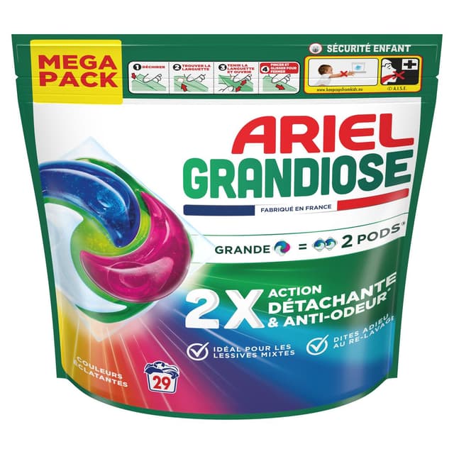 8700216697729 - Ariel - Lessive Capsules Couleurs Eclatantes Grandiose