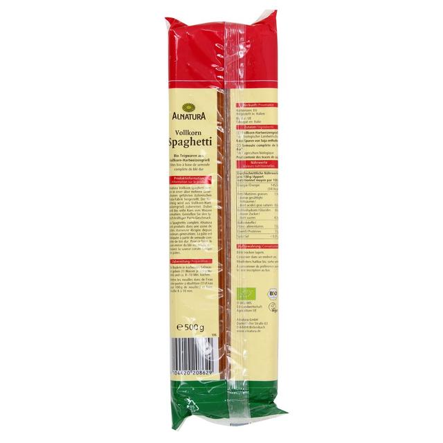 4104420208629 - Alnatura - Pâte de Blé Complet Spaghetti Bio