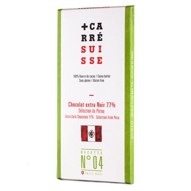 3760231780030 - Carré Suisse - Chocolat extra Noir 77% sélection du Pérou