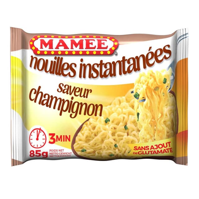 9555022300030 - Mamee - Nouilles instantanées saveur champignons en sachet
