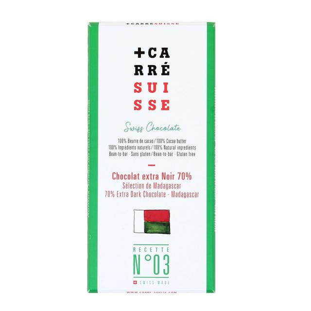 3760289260430 - Carré Suisse - Tablette Chocolat Extra Noir 70% Madagascar
