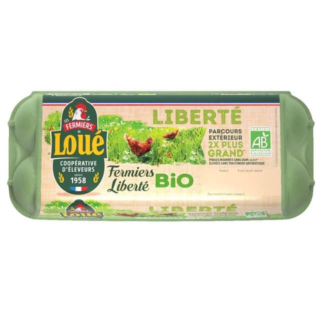 3251320021030 - Loué - Oeufs bio fermier calibre moyen