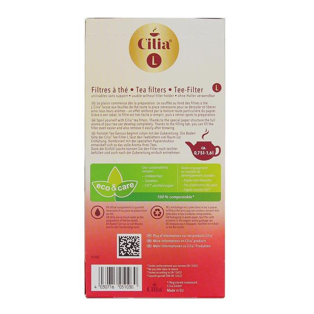 4030716051030 - Cilia - Filtres à thé taille L