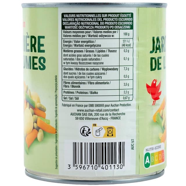3596710401130 - Auchan - Jardinière 4 Légumes 
