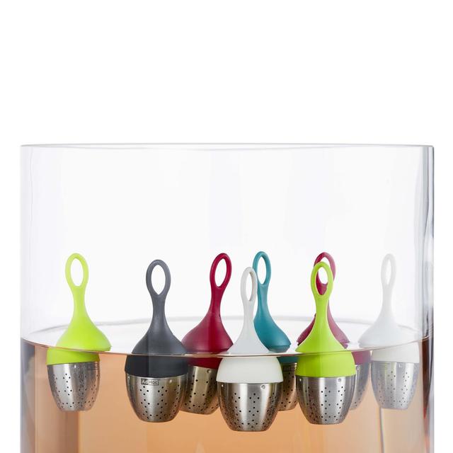 4037571211630 - Adhoc - Boule à thé avec support égouttoir Noir