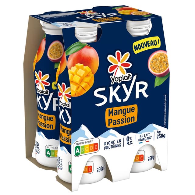 3329770092730 - Yoplait - Skyr à boire Mangue • Passion 