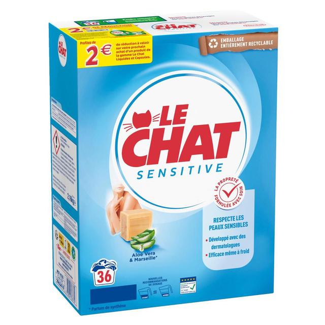 3178041363730 - Le Chat - Lessive en poudre sensitive