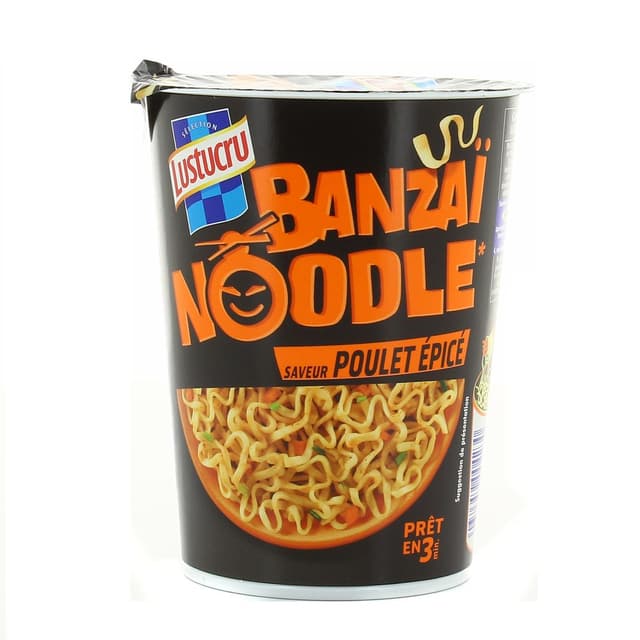 3038359004230 - Lustucru - Banzai Noodle saveur Poulet épicé