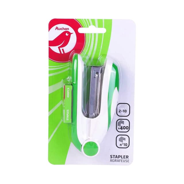 3245676795530 - Auchan - Agrafeuse pocket et agrafes N°10