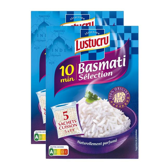 2050000405730 - Lustucru - Riz Basmati 10 min Naturellement Parfumé Sachet Cuisson