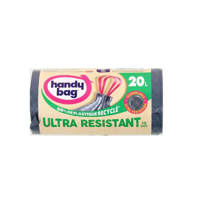 4008871217530 - Handy Bag - Sacs poubelle 20L avec poignées coulissantes ultra protection