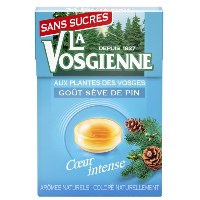 0000087370331 - La Vosgienne - Bonbon sève de pin sans sucre 