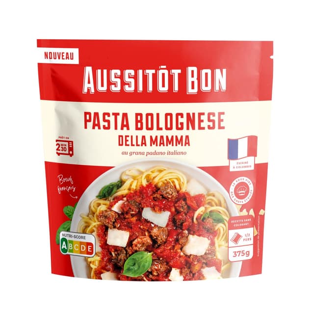 3701565400331 - Aussitôt Bon - Pasta Bolognese Della Mamma au Grana Padano Italiano