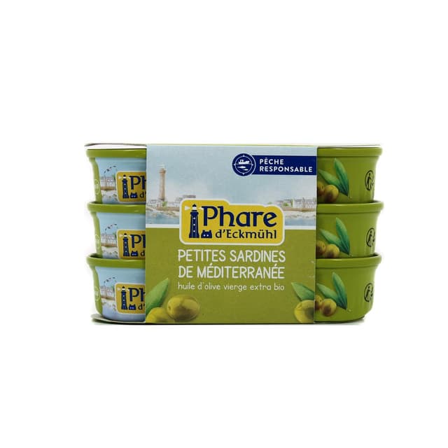 3263670110531 - Phare d'Eckmuhl - Petites sardines de méditerranée à l'huile d'olive vierge extra bio