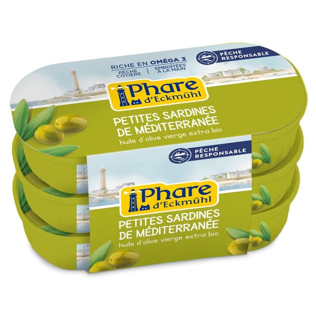 3263670110531 - Phare d'Eckmuhl - Petites sardines de méditerranée à l'huile d'olive vierge extra bio
