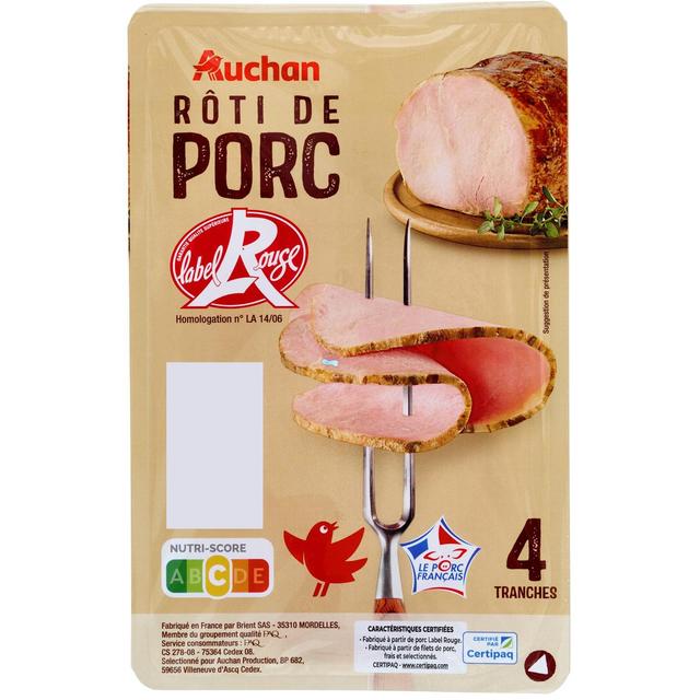 3596710450831 - Auchan - Rôti de Porc Label Rouge
