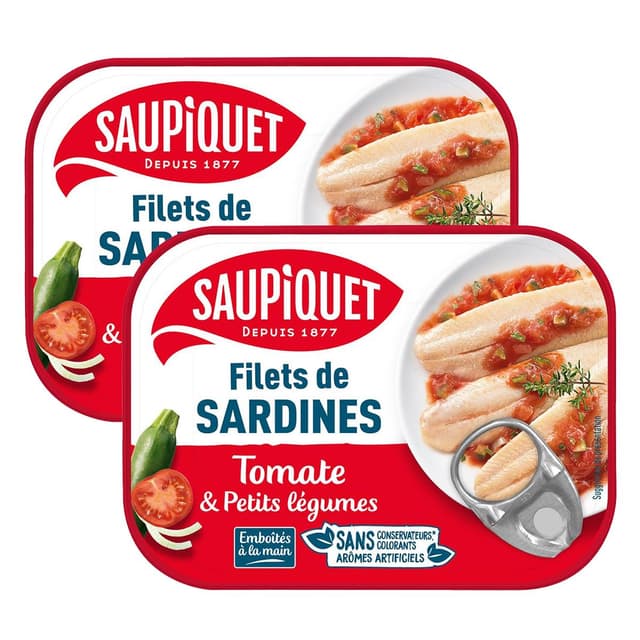 2050000110931 - Saupiquet - Filets de Sardines Tomate et Petits Légumes
