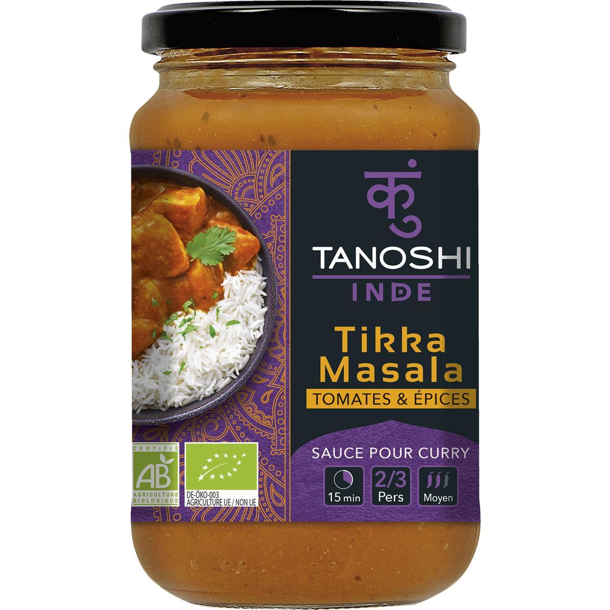 3229820802831 - Tanoshi - Inde - Sauce Tikka Masala Bio