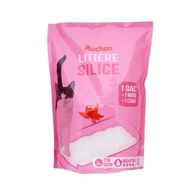 3596710552931 - Auchan - Litière Minérale Silice Absorbante pour Chat