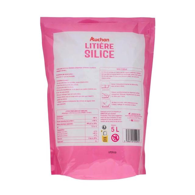 3596710552931 - Auchan - Litière Minérale Silice Absorbante pour Chat