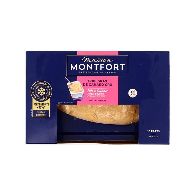 3104544013131 - Maison Montfort - Foie gras de canard cru qualité extra éveiné surgelé